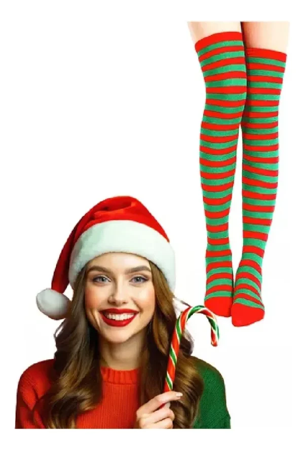 Meia Listrada 7/8 Natal