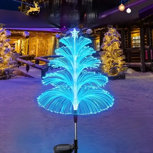 Luz Solar De Natal Em Forma De Medusa, 7 Cores D